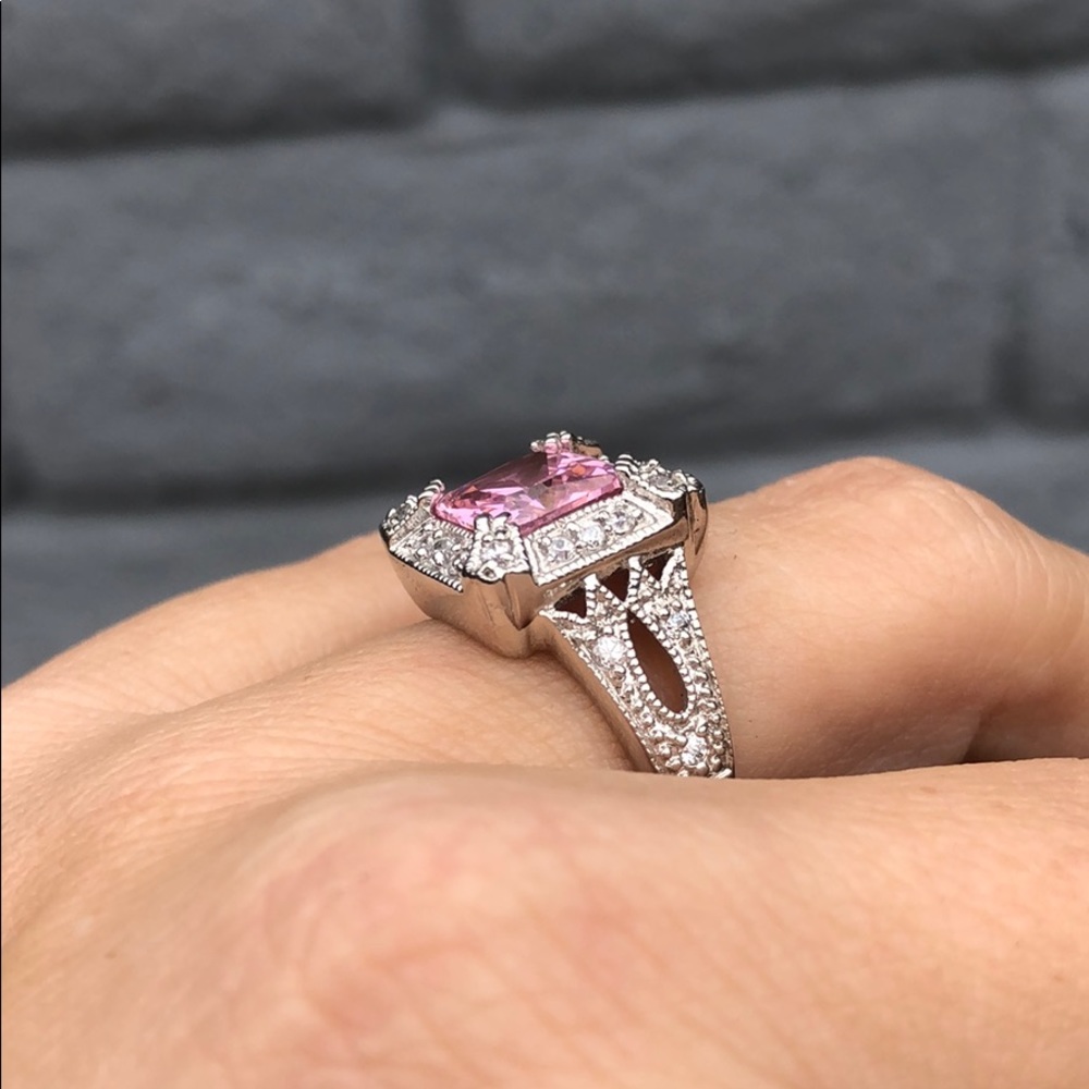 Pink Statement Ring - image 2